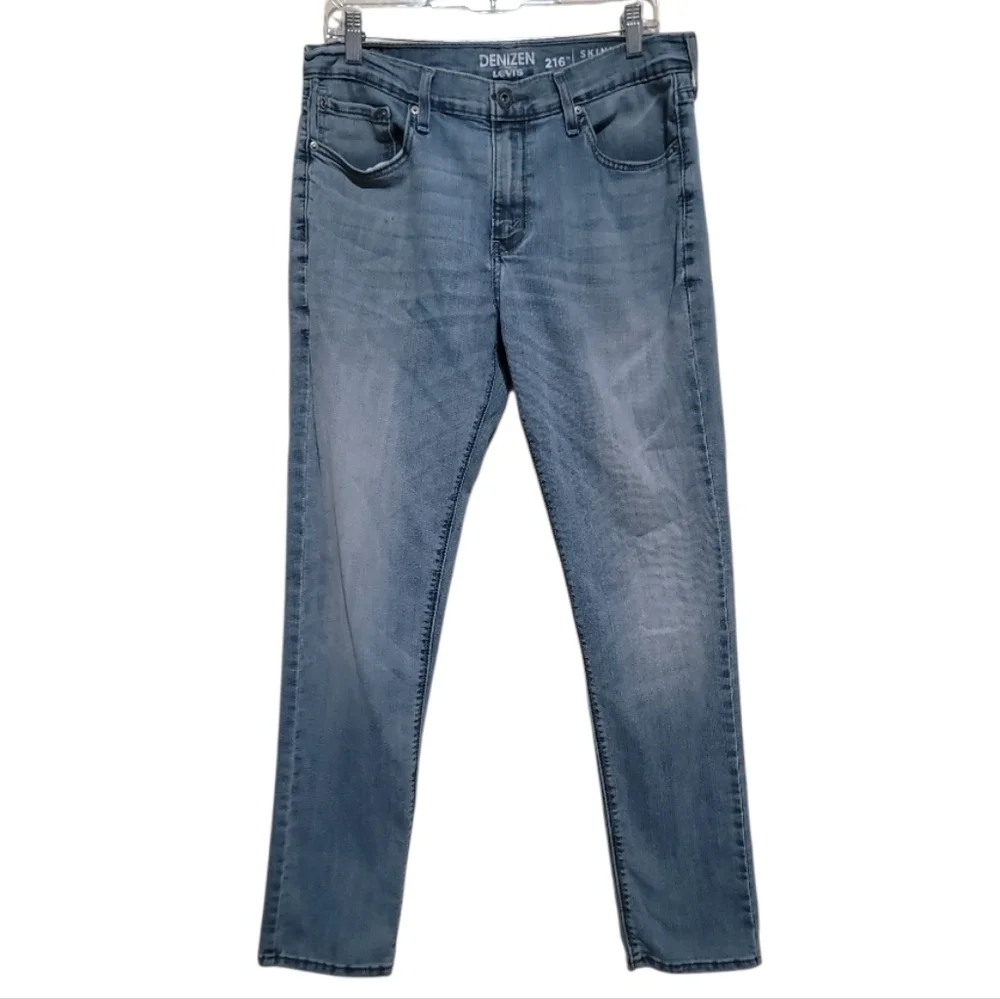 Levis Casual Light Blue Men's Jeans - Classic Skinny Fit Size 33x32